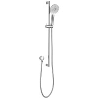 Round Chrome Sliding Rail Shower Set